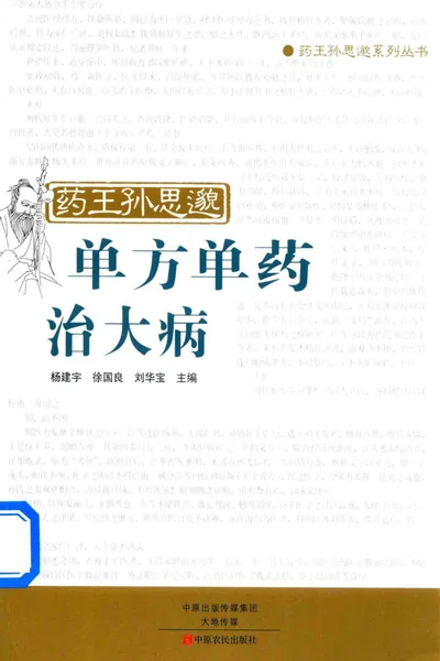 《药王孙思邈单方单药治大病》pdf电子书下载 百度网盘下载  第1张