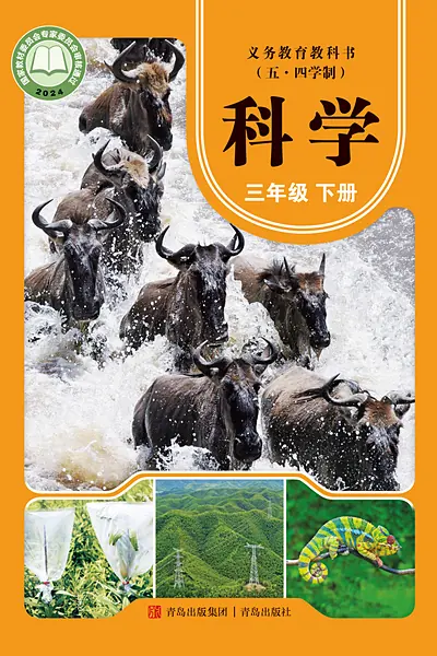 五·四学制科学三年级下册（青岛版）电子课本封面